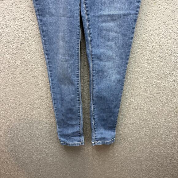 Levis 720 Jeans Size 14 Womens High Rise Super Skinny Medium Wash Blue Denim - Picture 3 of 11
